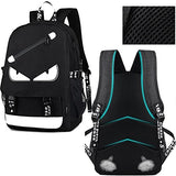 A-MORE Anime Luminous Backpack Noctilucent School Bags Daypack USB chargeing port Laptop Bag