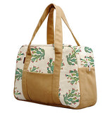 Women'S Cactus Pattern Printed Canvas Duffel Travel Bags Was_19