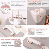 Unitravel Vintage Suitcase Retro Pu Trunk Rolling Spinner Lightweight Luggage