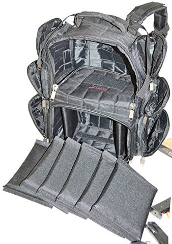EXPLORER Backpack + Range Bag with Large Padded Deluxe Tactical Divider and 9 Clip Mag Holder -