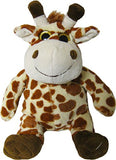 Kreative Kids Adorable Giraffe Plush Rolling Backpack W/ Shiny Eyes, Removable Stuffed Toy & Wheels