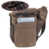 Koolertron Mens Boys Vintage Canvas Shoulder Military Messenger Bag Sling School Bags Chest