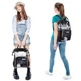 LOKASS Large Clear Backpack Transparent Multi-Pockets Backpacks/Outdoor Backpack Fit 15.6 Inch