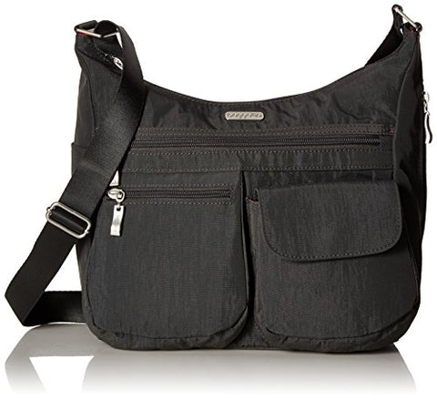 Baggallini Everywhere Travel Crossbody Bag, Charcoal, One Size
