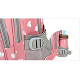 Abshoo Heart Printed School Backpacks For Girls Cute Primary School Bookbags (Pink)