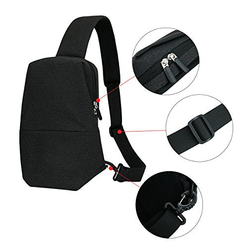 ABage Men's Crossbody Bag Waterproof Travel Gym Sports Chest Pack Sling ...