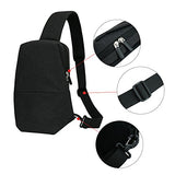 ABage Men's Crossbody Bag Waterproof Travel Gym Sports Chest Pack Sling Backpack Sack, Coffee