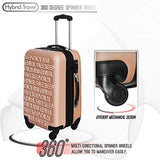 3 Pc Luggage Set Durable Lightweight Spinner Suitecase Lug3 Ss386A Champagne