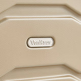 Vonhaus Premium Champagne 3 Piece Lightweight Luggage Set – Hardshell Travel Suitcase With Tsa