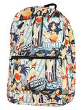 DC Comics Wonder Woman All Over Print Backpack