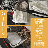 Compact Packing Cubes For Travel - Set of 3 Compression Packaging Cube Bags