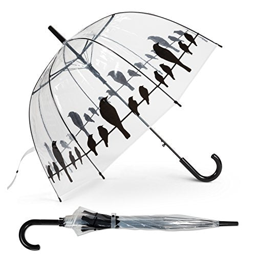 Abbott Collection 27-Hitchcock Bubble Umbrella with Birds