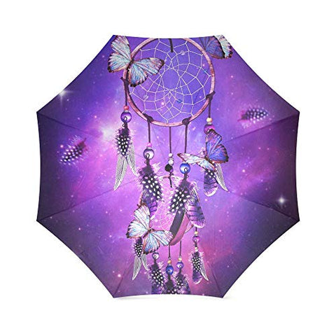 Travel Umbrella Dream Catcher Windproof, Anti-UV waterproof Lightweight Portable Outdoor use
