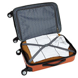 Travelers Club 20" Carry-On With Two-In-One Cup And Phone Convenience Pocket On Back Of Luggage,