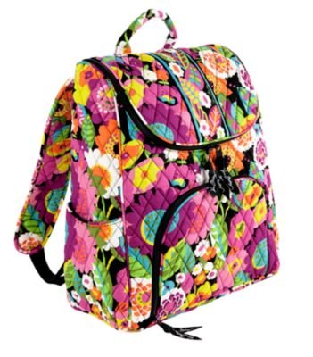 Vera Bradley Double Zip Backpack in Va Va Bloom