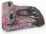 Trendy Flyer Computer/Laptop Rolling Bag 2 Wheel Case Taj Fuchsia