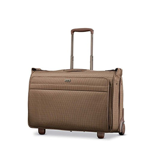 Hartmann belting leather and tweed folding suit bag - clothing