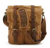 Business Canvas Bag for men, Berchirly Vintage Canvas Shoulder Messenger Travel Crossbody Bag