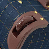 London Fog Kensington II 15" 2-Wheel Under The Seat Bag, Navy Window Pane