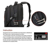 Cross Gear with USB Charging Port Laptop Backpack Anti-Theft Business School Travel Bag fit 15.6