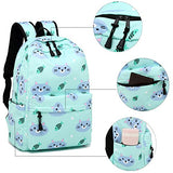 BLUBOON Backpack for School Girls Teens Bookbag Set Water Resistant Women Laptop Casual Daypack