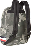 Tommy Hilfiger Men's Stephan Corporate Stripe Camo Canvas Backpack Green One Size