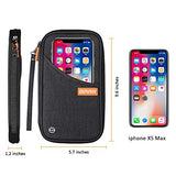 Travel Wallet RFID Blocking Document Organizer Bag, Family Passport Holder