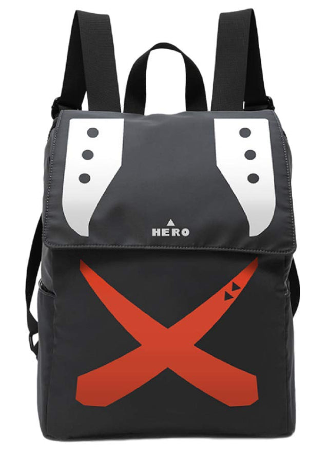 GK-O My Hero Academia Backpack Shoulder bag Schoolbag knapsack Laptop bag Cosplay Costume (Bakugou katsuki style)