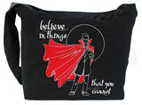 Dancing Participle Dracula Embroidered Sling Bag