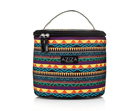 Aziza Tribal Print Makeup Organizer | Fashionable Cosmetics Bag | Multi-functional Cute Big