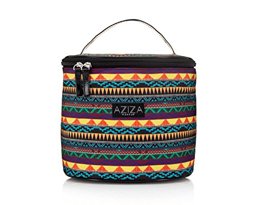 Aziza Tribal Print Makeup Organizer | Fashionable Cosmetics Bag | Multi-functional Cute Big