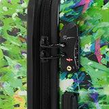 Mia Toro Prado Hardside Spinner Luggage Carry-on, Peace Love H.iness