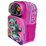 Nickelodeon Paw Patrol Girls Everest & Skye Purple 16" Backpack