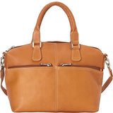 Le Donne Leather Classic Satchel (Black)