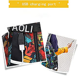 Attacks on Titans Backpack,USB Charging Port Laptop Backpack,Casual Travel Backpack Multipurpose Computer Bag Large black College Bookbag