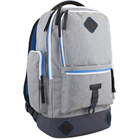 Fuel High Capacity Lifestyle Backpack with High Density Foam Straps, Gray Chambray/Black