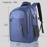 KUSOOFA Laptop Backpack with USB Charging Port Headphone Interface，Water Resistant College School