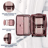 Travelpro Luggage Platinum Elite 22" Carry-on Expandable Rollaboard w/USB Port, Bordeaux