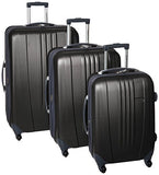 Traveler’S Choice Toronto 3-Piece Lightweight Expandable Spinner Set, Black (21"/25"/29")