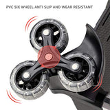 Yuelun Backpack Trolley - 6 Wheels Trolley Hand Aluminium Alloy Folding Hand Truck for Schoolbag/Luggage/Backpack