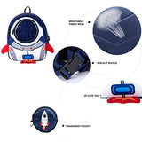 JiePai Toddler Backpack with Safety Harness Leash,Rocket Backpack for Kids Waterproof 3D Cartoon Boys/Girls Backpack,Perfect for Preschool, Daycare, and Day Trips,Age 3-6(Rocket Backpack)