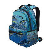 Stylish Tuna Yellowfin Fish Backpack- Lightweight School College Travel Bags, ChunBB 16" x 11.5" x 8"
