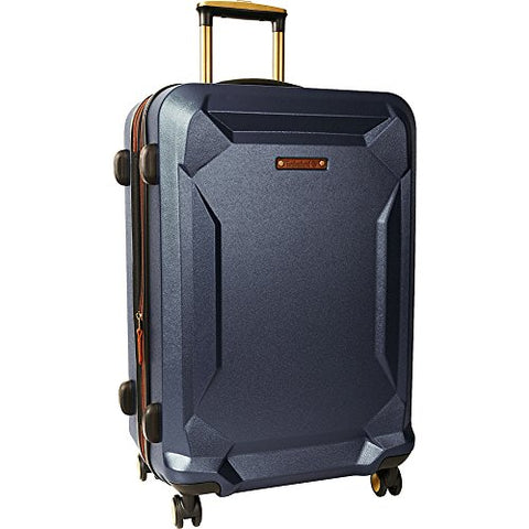 Timberland Fort Stark 25" Expandable Hardside Checked Spinner Luggage (Navy)