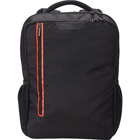 Kenneth Cole Reaction Dual Compartment 15.6" (RFID) Laptop Backpack Black W/Red Pop One Size