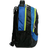 Fila Colton School Computer Tablet Bag Backpack, Blue/Neon Lime