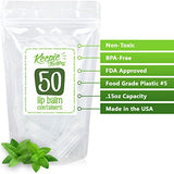 Keepie Factory Empty Lip Balm Containers - Fda Approved Non Toxic Bpa Free Made In Usa Diy Round