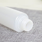 Travel Size Plastic Empty Squeeze Bottles, 30ml (1 oz) Pack of 6 Liquid Containers with Labels