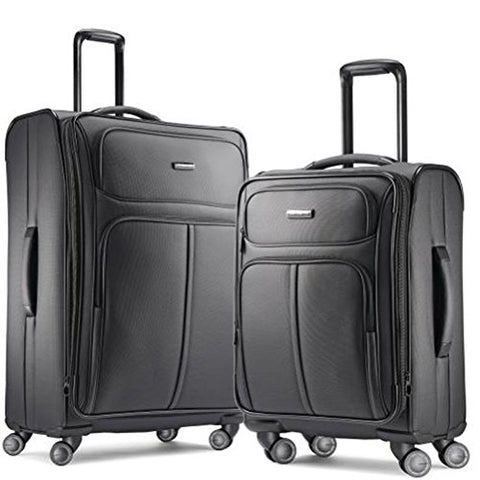 Samsonite Leverage LTE Set of 20-inch and 28 inch Spinner Uprights Charcoal