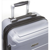 Dejuno Logan 3-Piece Hardside Spinner Combination Lock Luggage Set-Silver