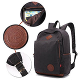 AUGUR Canvas Backpack,Casual Vintage Laptop Backpack, Lightweight School Daypack for Men Women